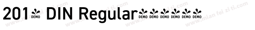 2014 DIN Regular字体转换